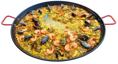 Eine Meeresfrüchte-Paella nach traditionellem Rezept.